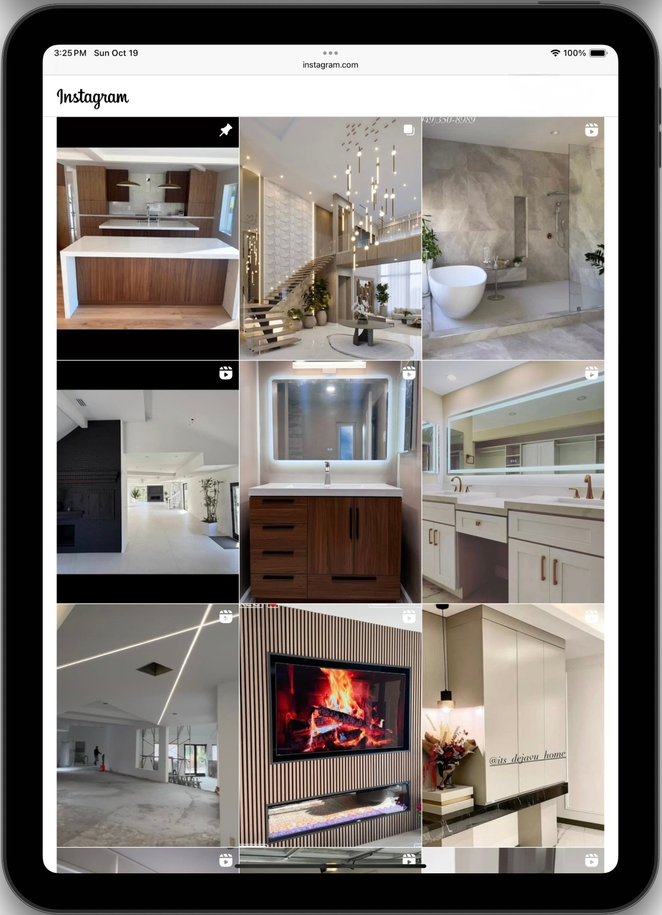 DejaVu Home Instagram and Facebook Pages